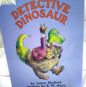 3/$15 Large Detective Dinosaur I Can Read Book